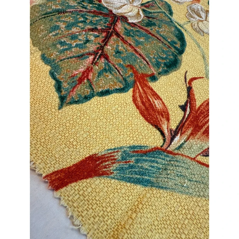 Vintage new yellow background Butterfly‎ Fabric flowers 24